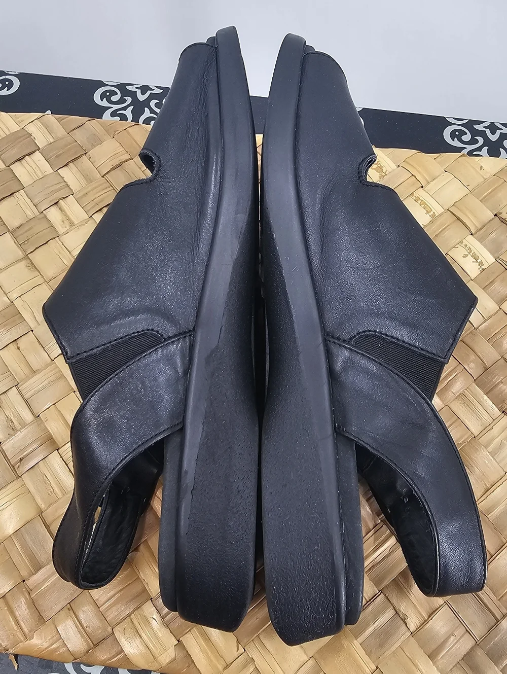 Wolky Nimes Black Sandals Size 42